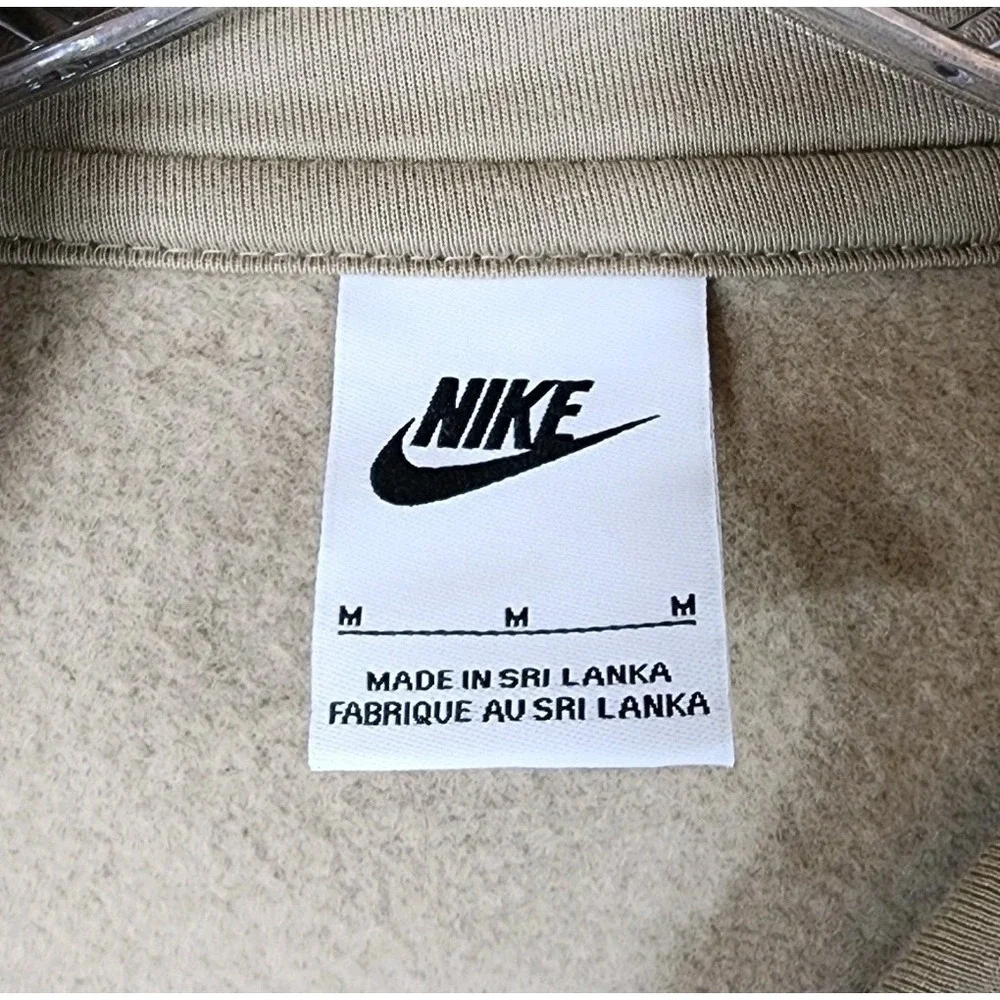 Nike NSW Club‎ Fleece Pullover Hoodie Mens M Cement Beige BV2654-247 NEW